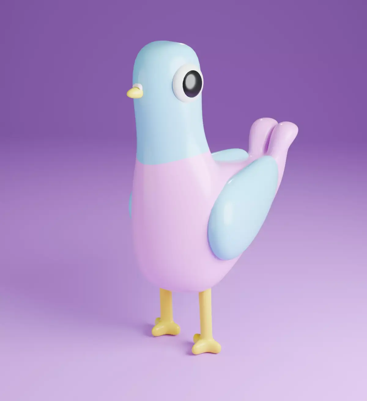 3d Pigeon  Low-poly 3D model