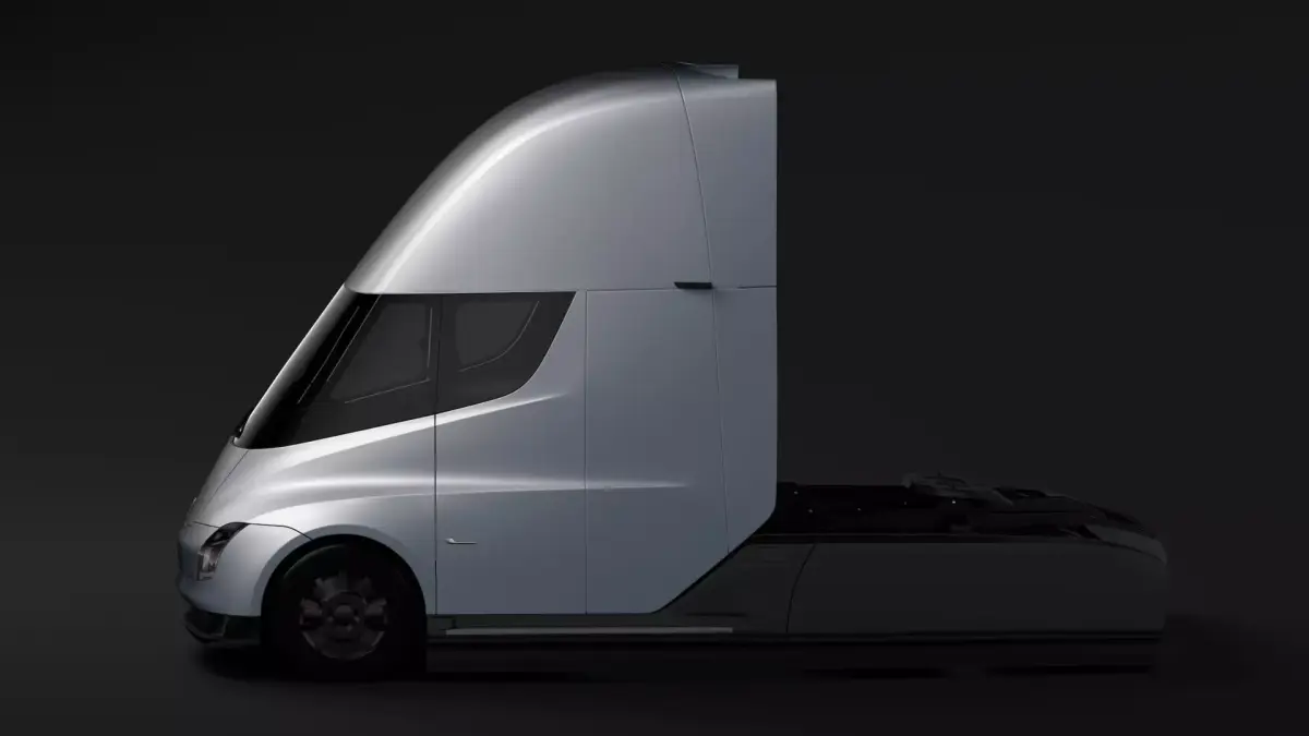 Tesla Semi 3axis 2018 3D model