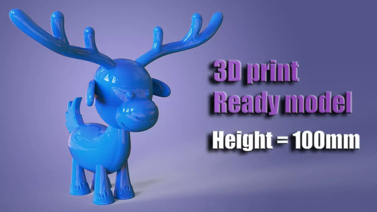 Christmas Deer Toy for 3D print model 3D print model