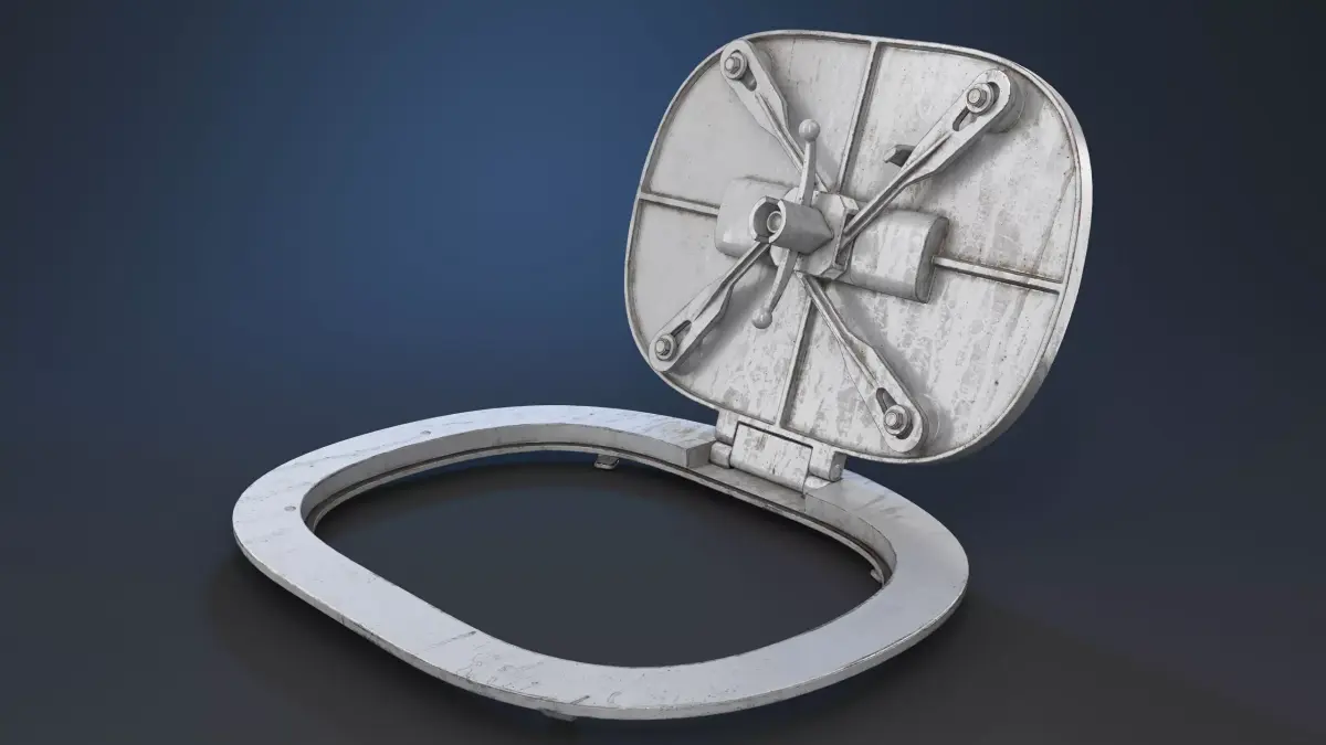 Deck Hatch PBR 3D model