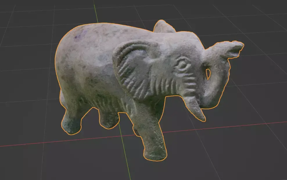 soapstone elephant statue 3D model