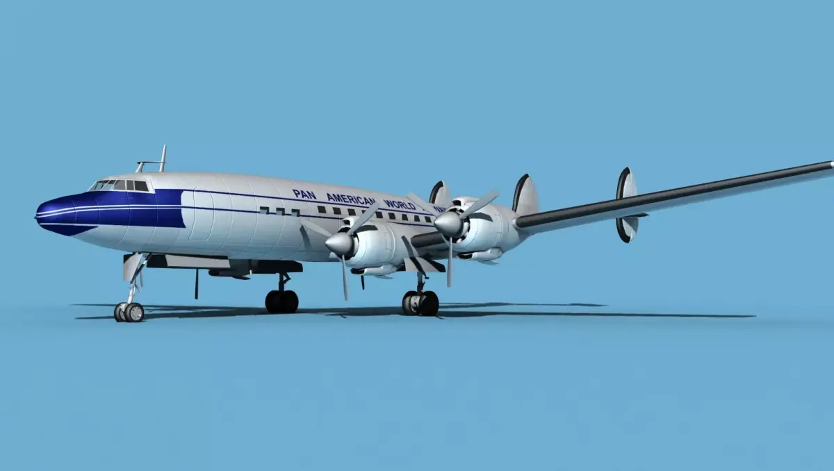 Lockheed L1649 Star Liner Pan Am 1 3D model