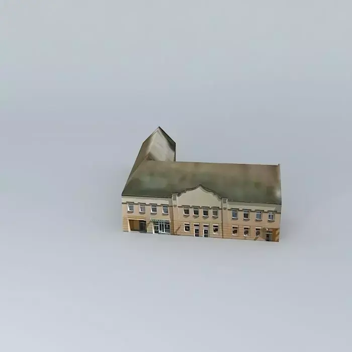 Former computer center building Free 3D model
