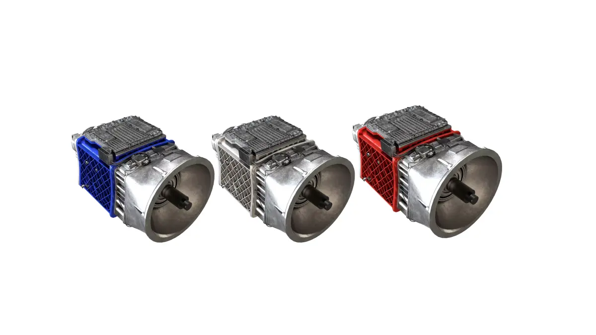 Industrial Vehicle Gearbox Low-poly 3D model