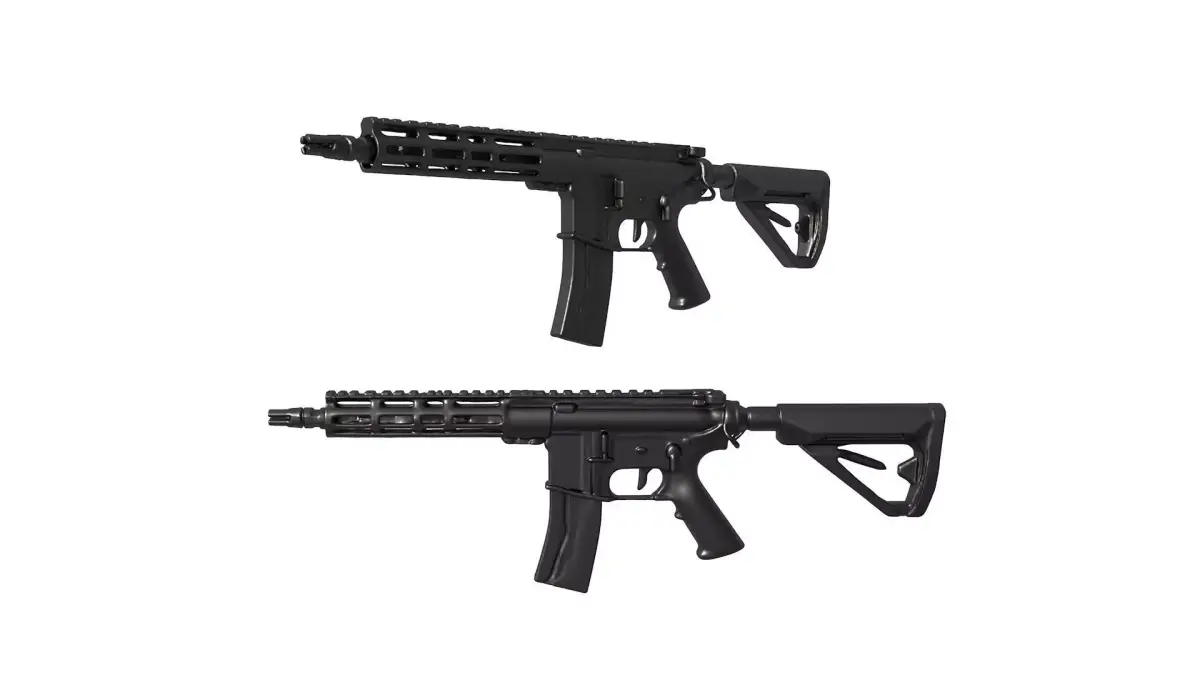 ar 15 rifle  3D print model