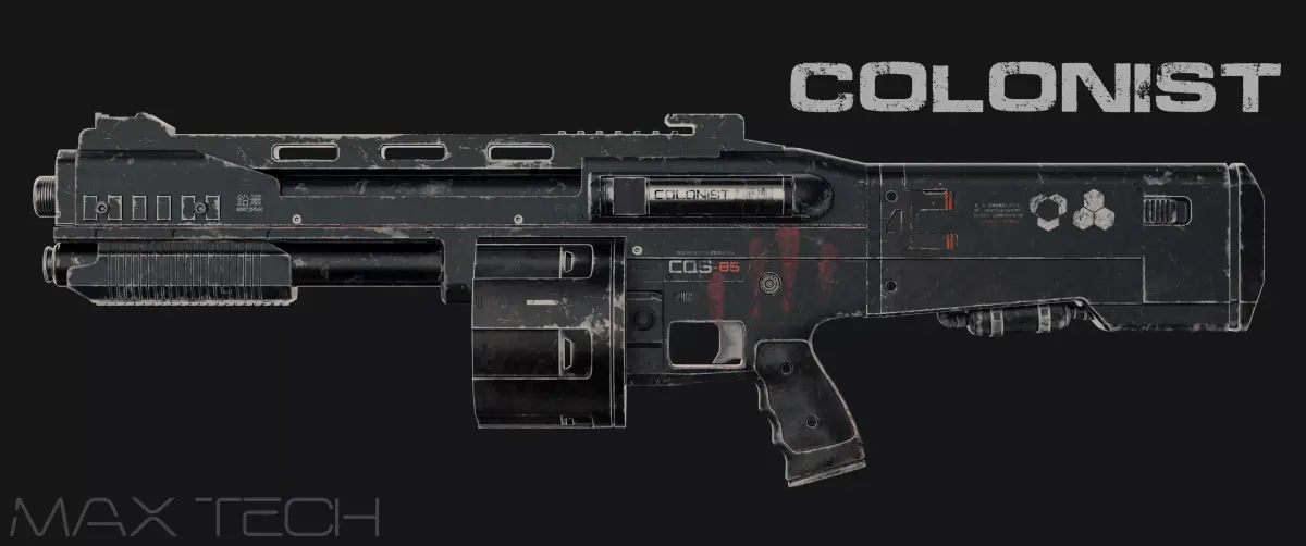 COLONIST - COMBAT SHOTGUN Free low-poly 3D model