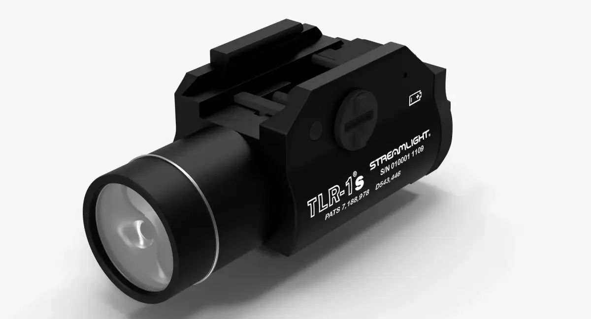 TLR-1s Tactical Flashlight Low-poly 3D model