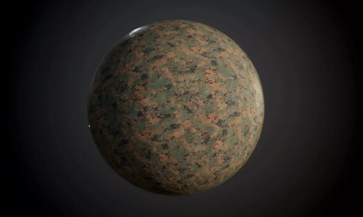 Fabric Military Camo Seamless PBR Texture  Texture