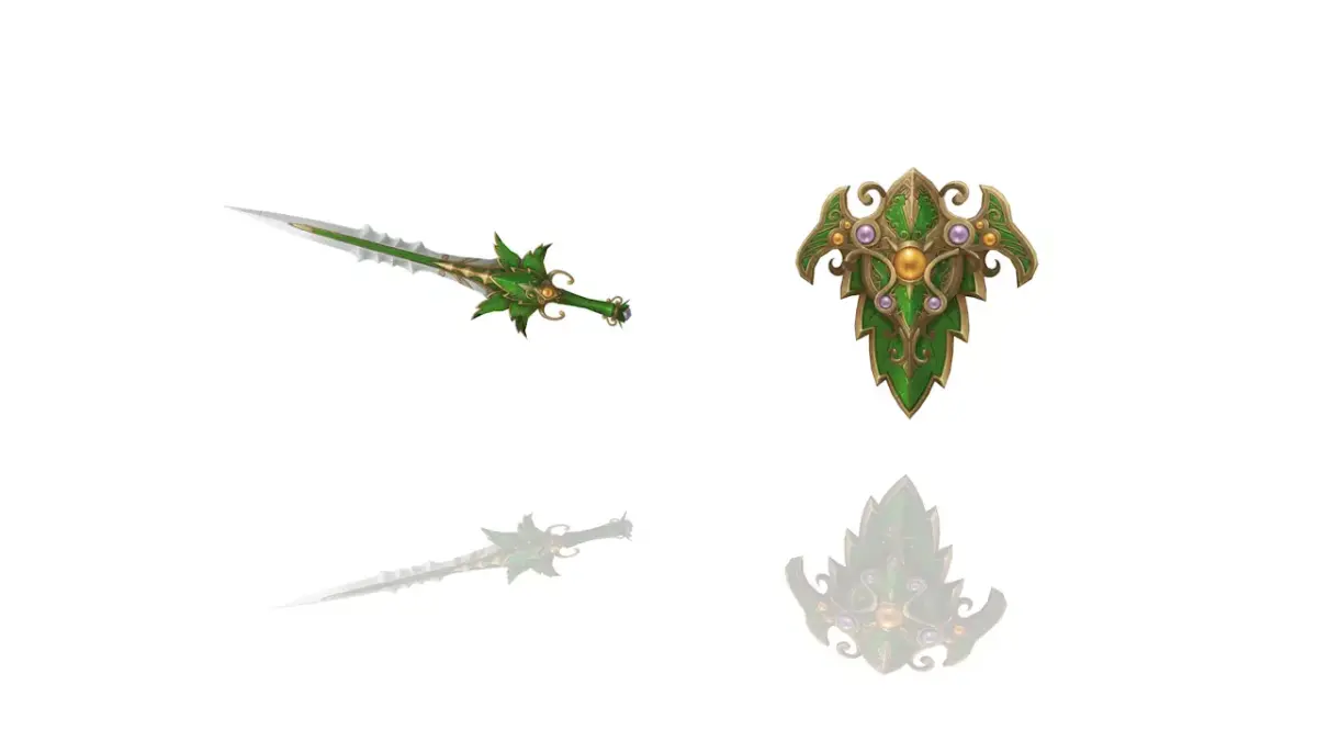Dryad - Sword and Shield Low-poly 3D model