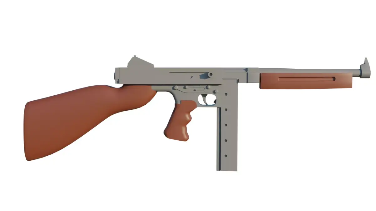 submachinegun thomson Free 3D model