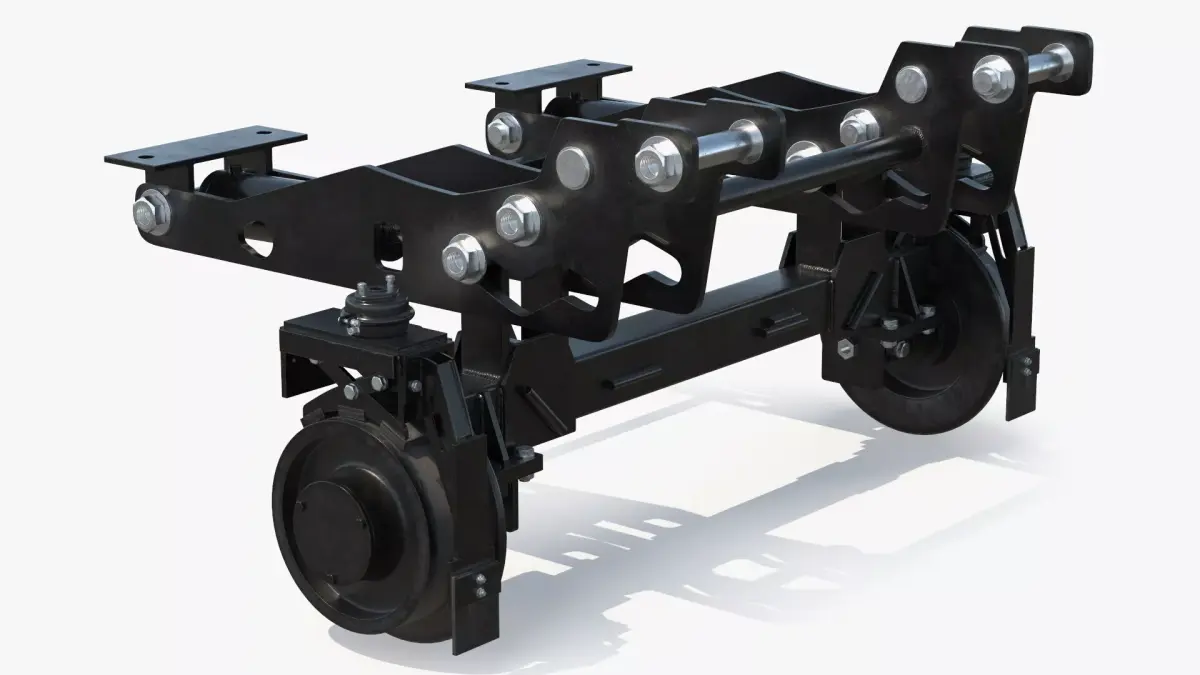 Fronted Hi-Rail Gear for Mid Duty Truck 3D model