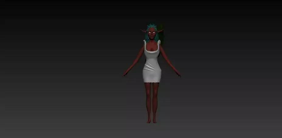 Jungle Elf Free 3D model