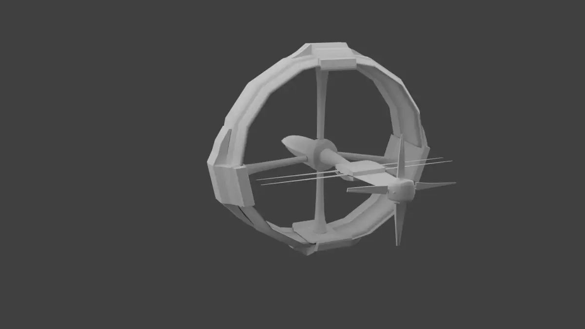 Spaceship star wars spacecraft Low-poly 3D model