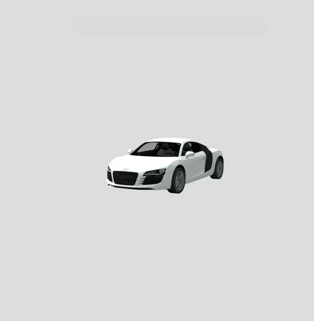 2008 Audi R8 3D print model