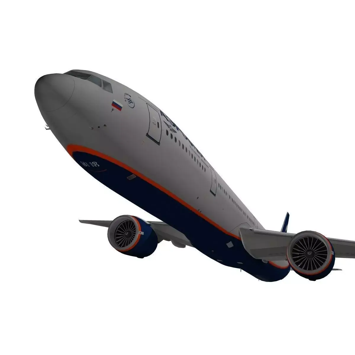 Boeing 777-300ER Aeroflot 3D model