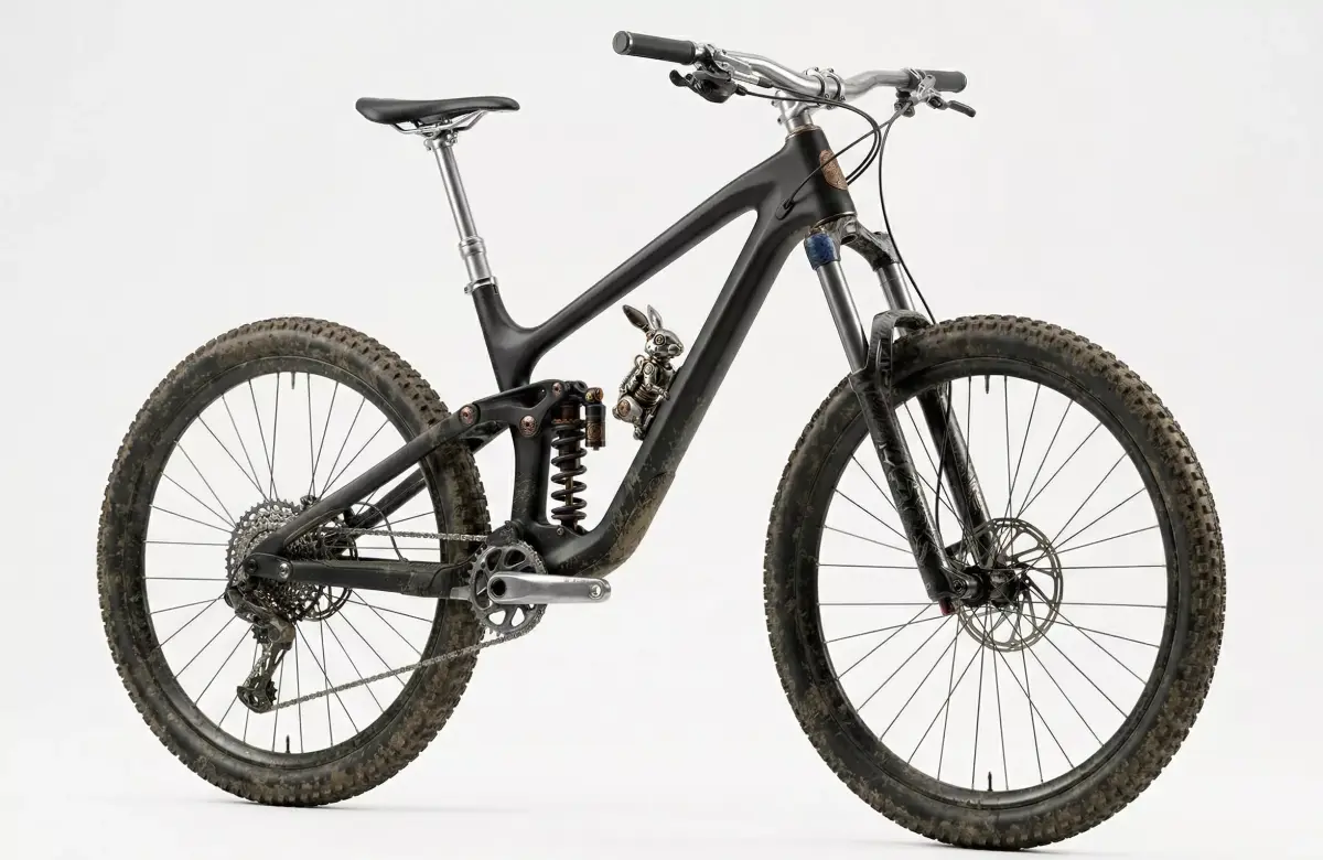 Realistic Steampunk Mountain Bike 3D Model Low-poly 3D model