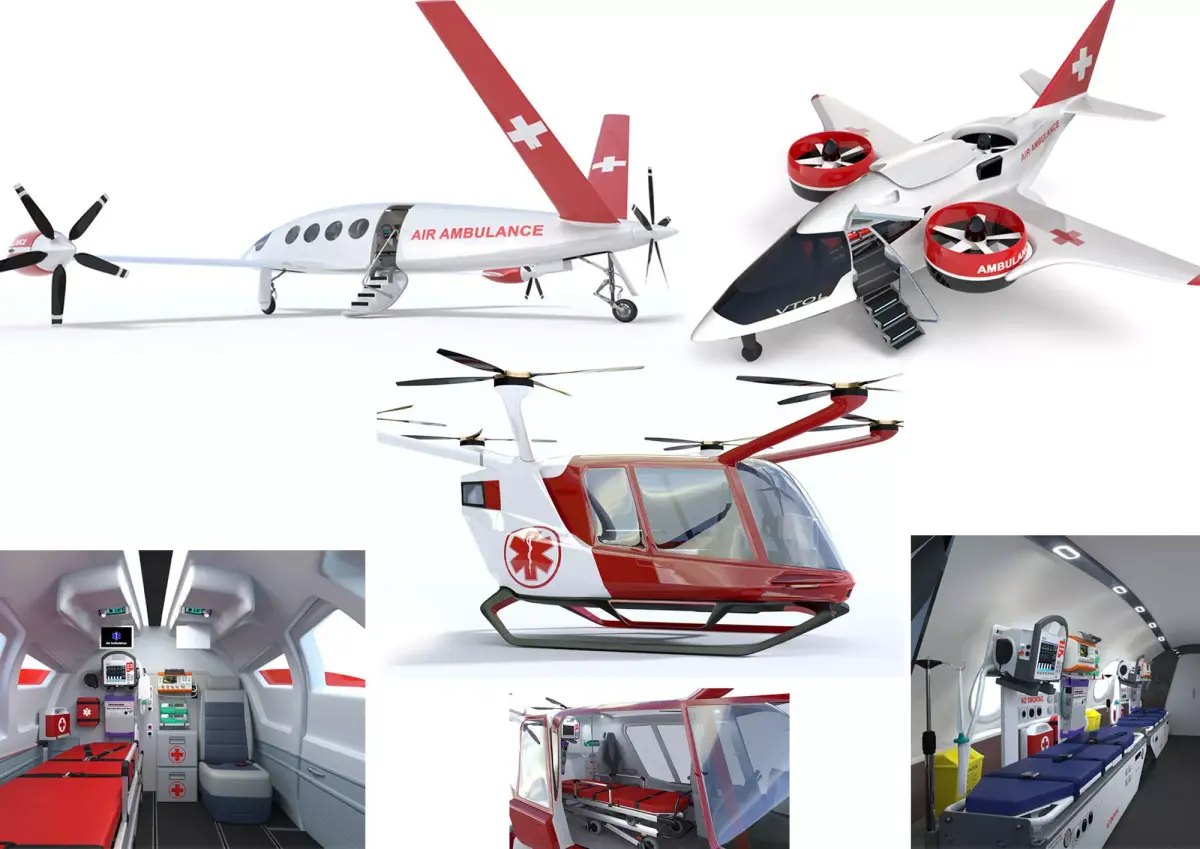 Collection Medical Aircraft with Interiors 