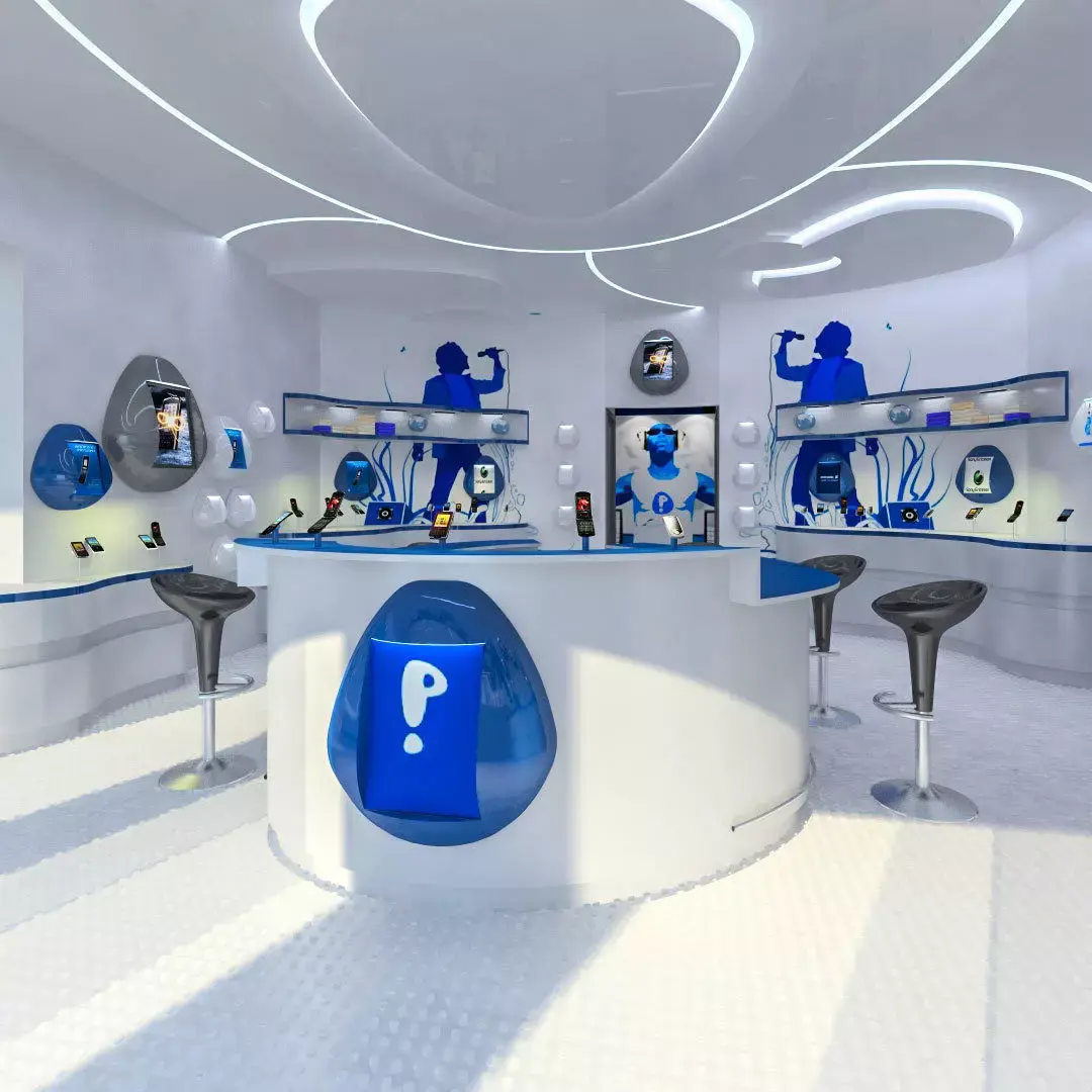 Mobile Phone Shop Interior 02 Low-poly 3D model