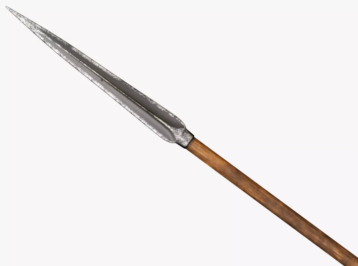 Medieval Spear Low-poly 3D model order