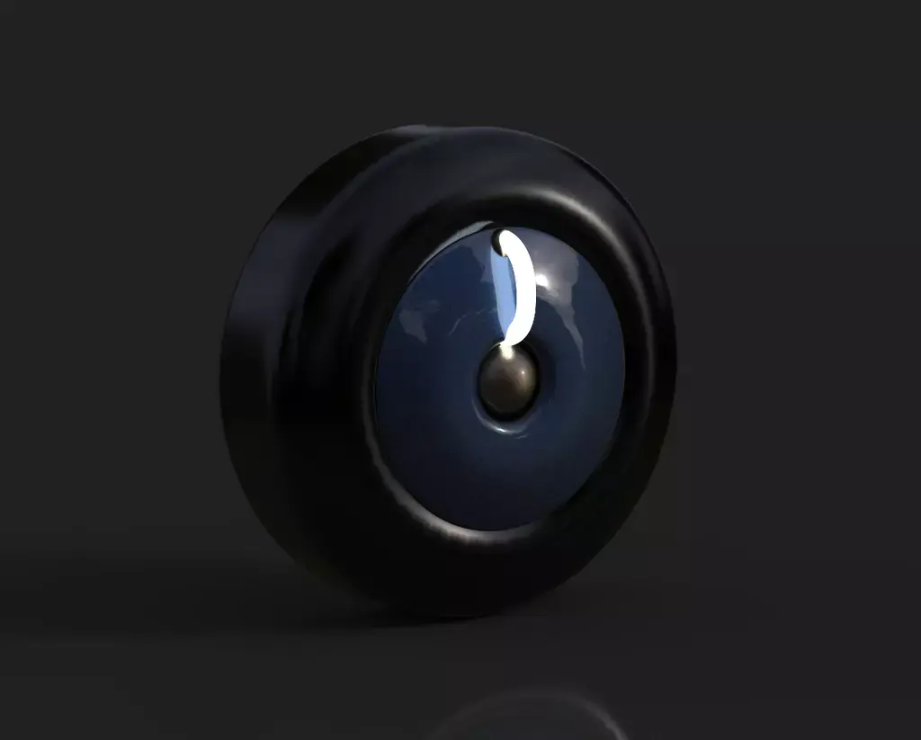 Futuristic Neon Tire 3D model