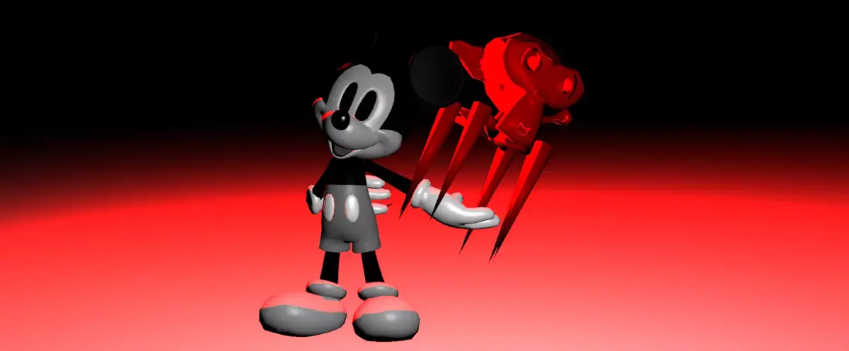 suicide mouse and suzzane thread 3D model