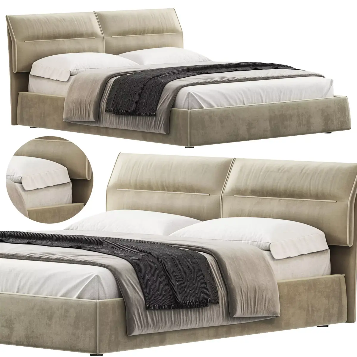 Limura Bed 3D model