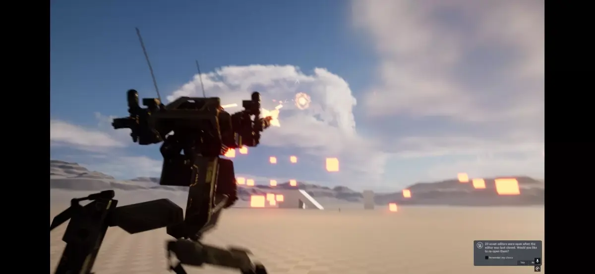Robot Mech Game Ready Blender Model Low-poly 3D model