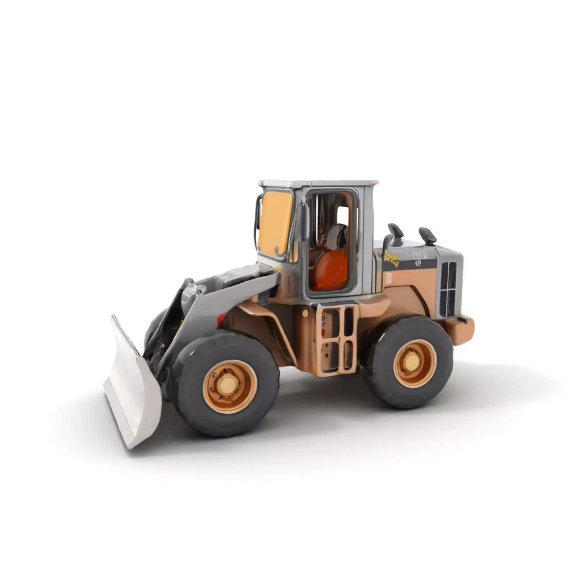 Industrial Bulldozer model pack Low-poly 3D model