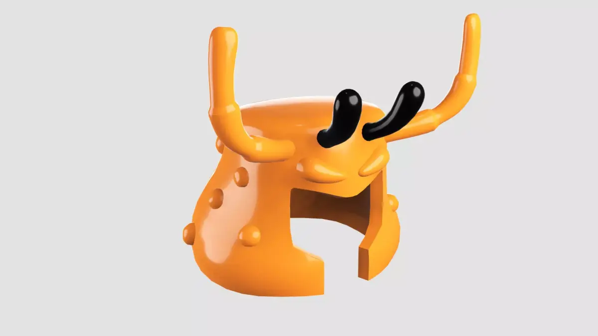 Custom3Dprint Minifigure Accessory - Ninjago Fish Helmets - 008 3D print model
