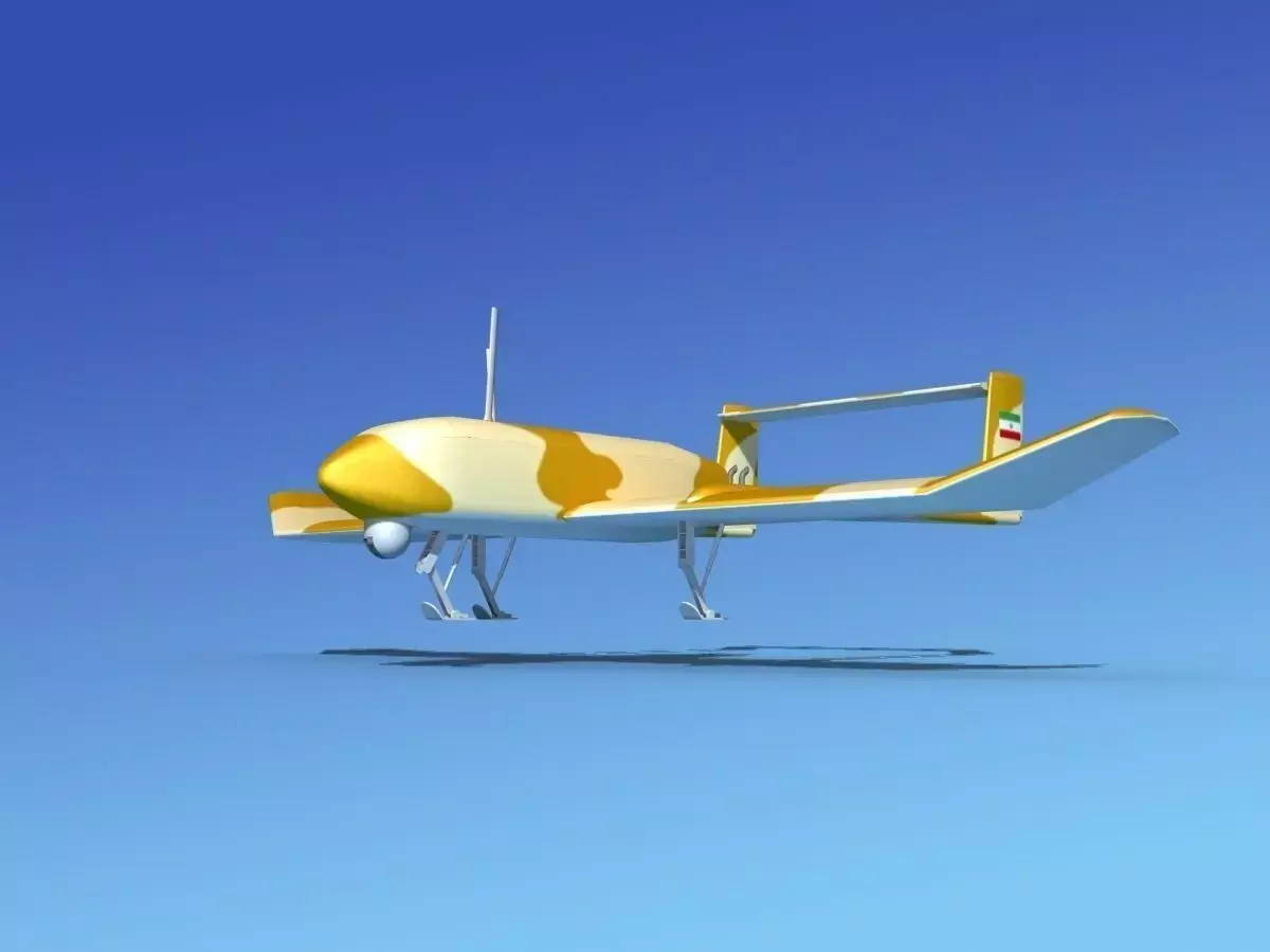 Mohajer 4 Drone V03 3D model