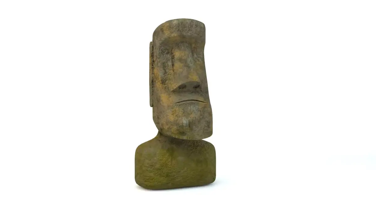 Moai Statue from Easter Island Low-poly 3D model