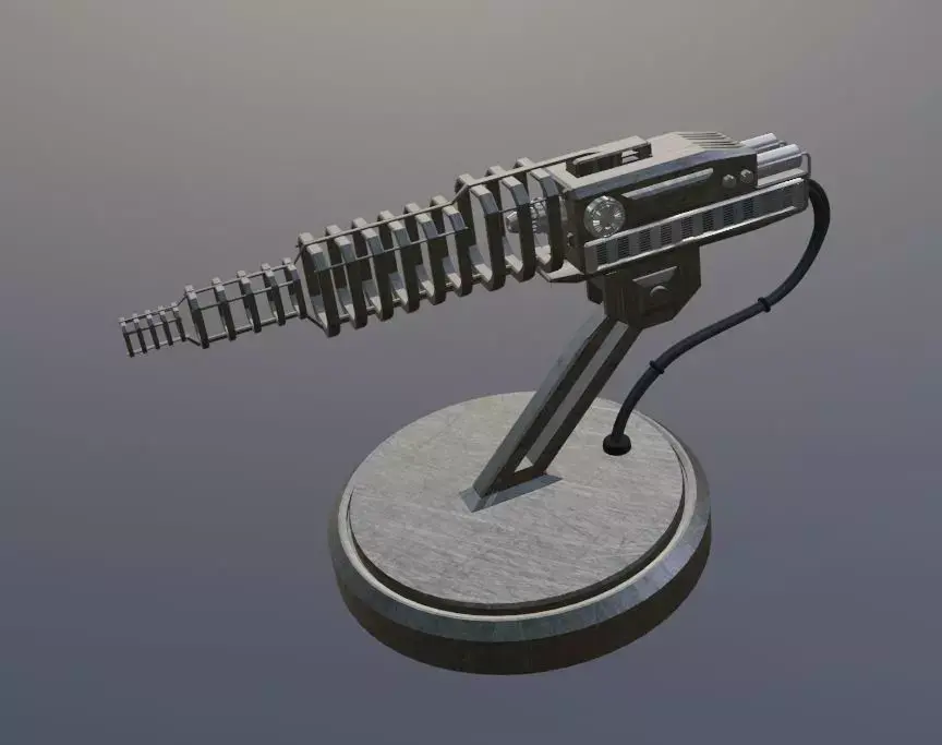 Electromagnetic gun 3D model