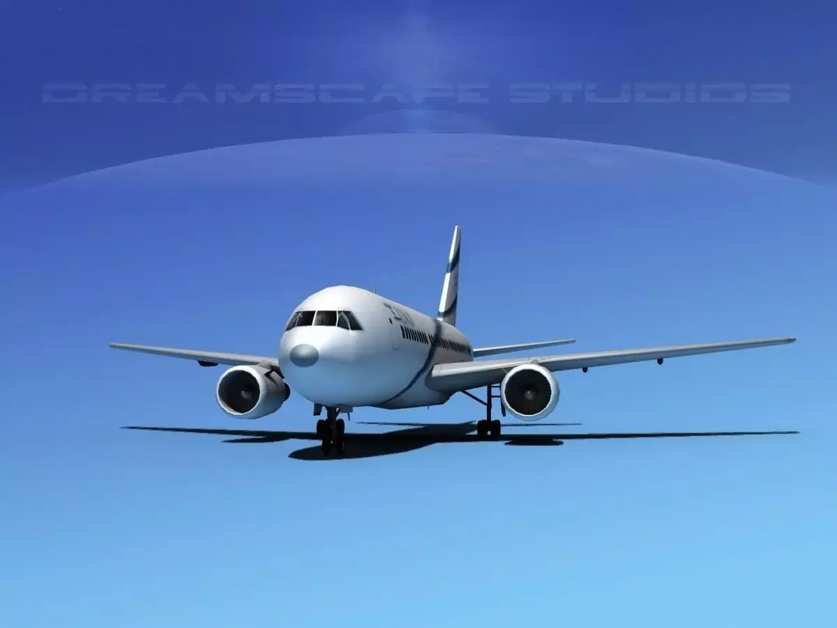 Boeing 767-100 El Al 3D model
