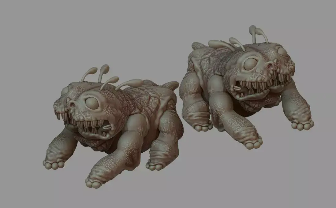 creature cute baldroc 3D model