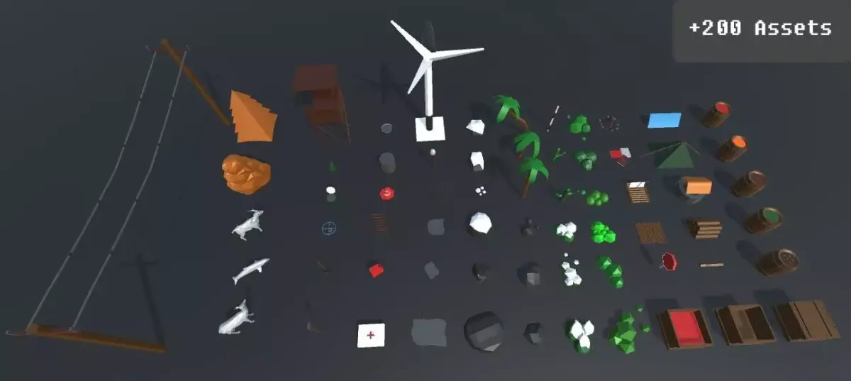 Low Poly Pack mountain with snow on top Low-poly 3D model