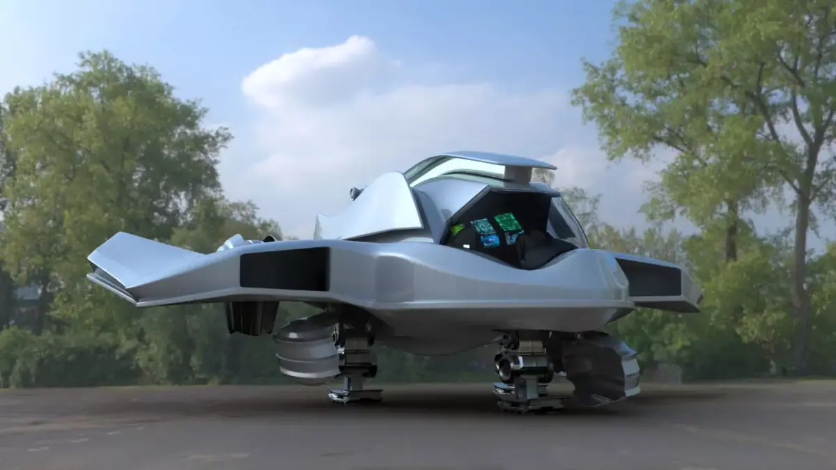 Futuristic Space Aircraft 3D model