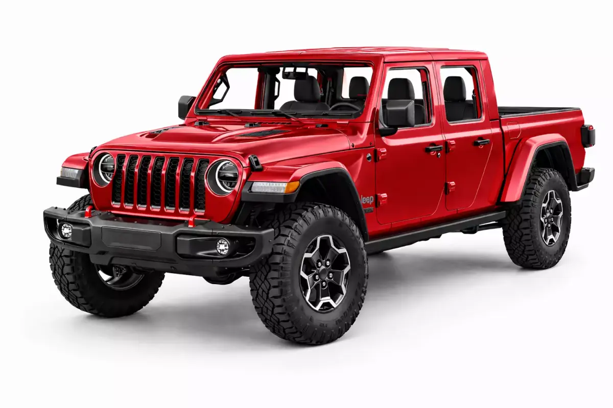 Jeep Gladiator 2024 Low Poly Off Road Pickup Truck Model Low-poly 3D model