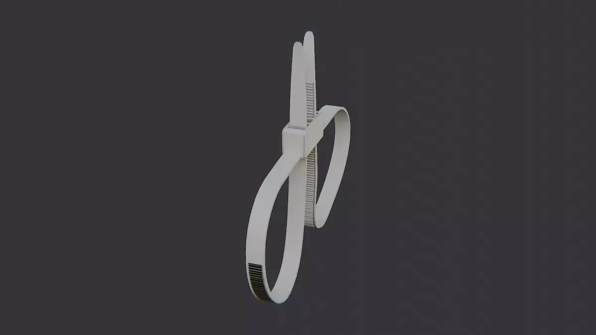 Zip Tie Handcuff Prop Low-poly 3D model