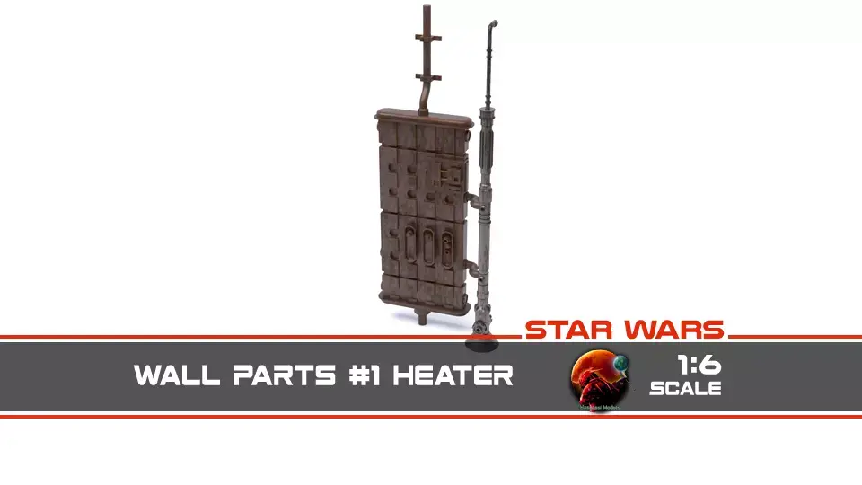 Star Wars Wall Parts 1 - The Imperial Entrance Heater 1-6 scale 3D print model