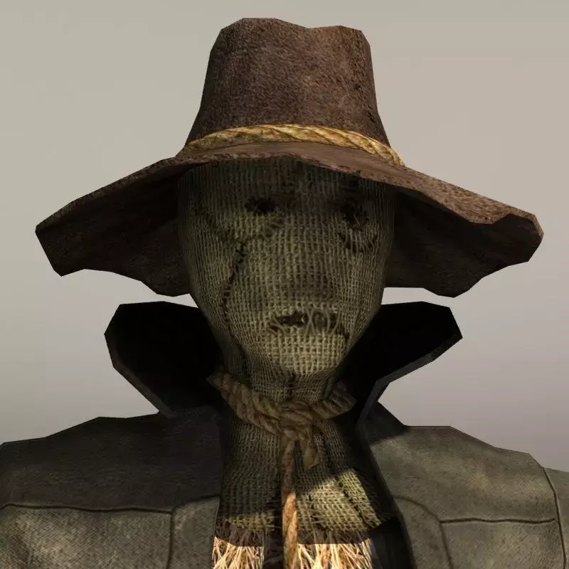 Scarecrow Low-poly 3D model