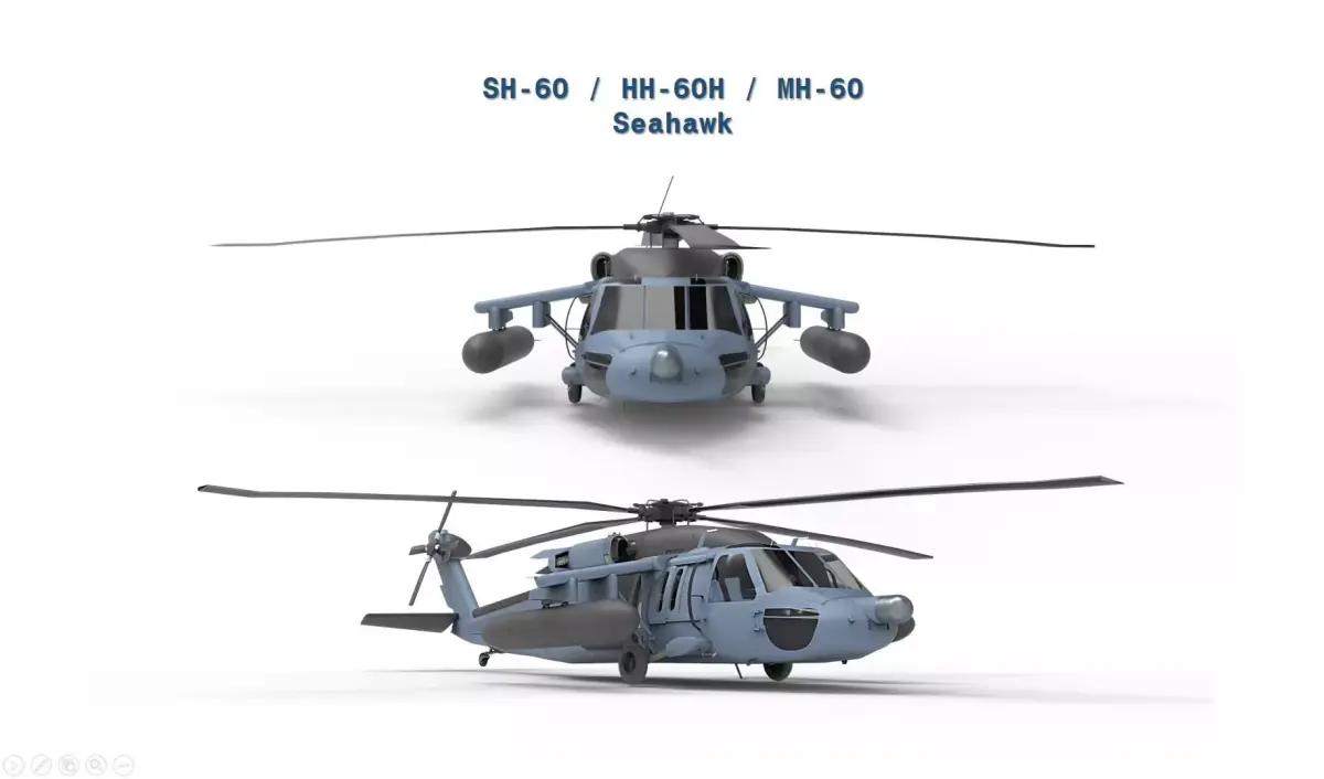 SH 60 HH 60 MH 60 3D model