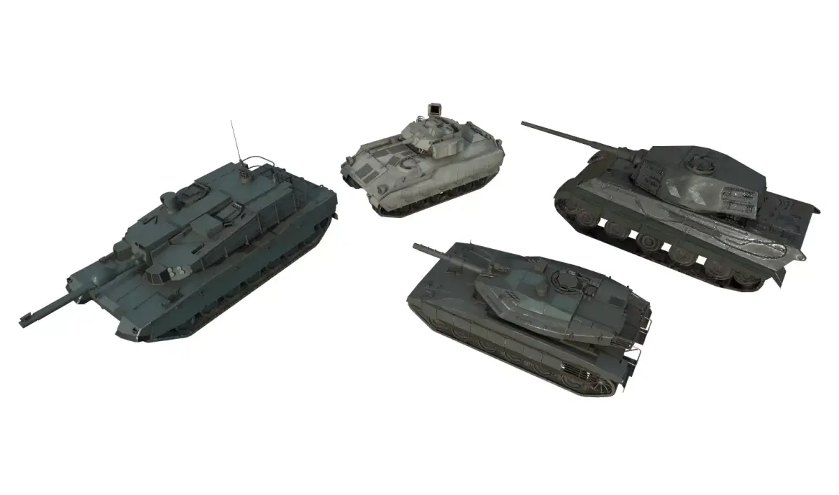 Military Vehicle Pack 05  Low-poly 3D model