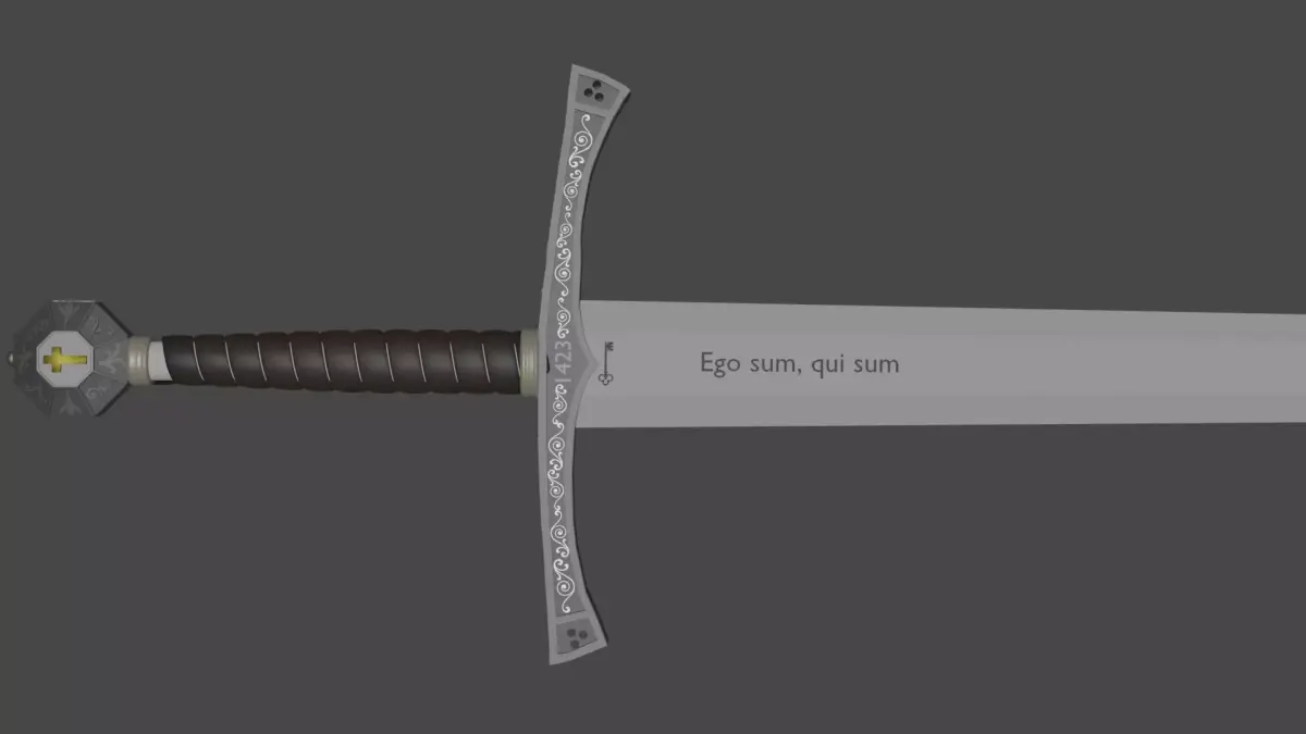 Medieval sword Free 3D model order