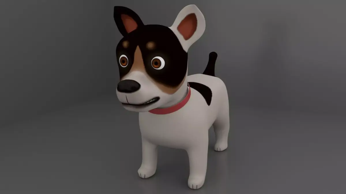 Dog Cartoon 3D model