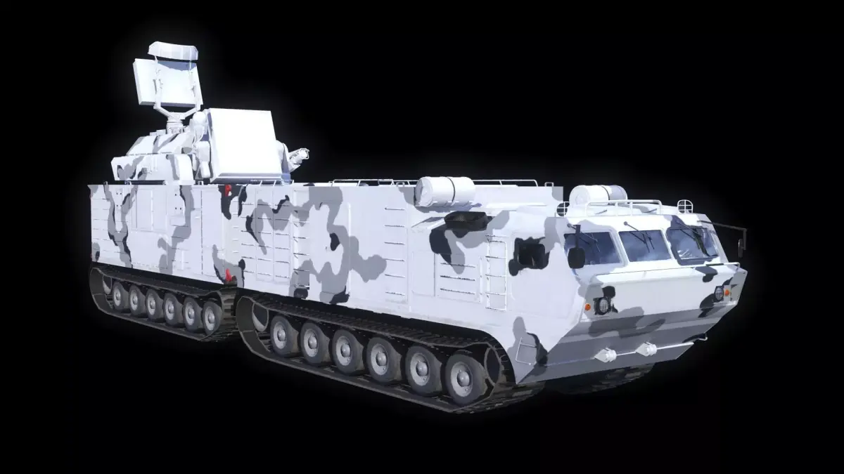 SA-15 Tor-M2DT Low-poly 3D model