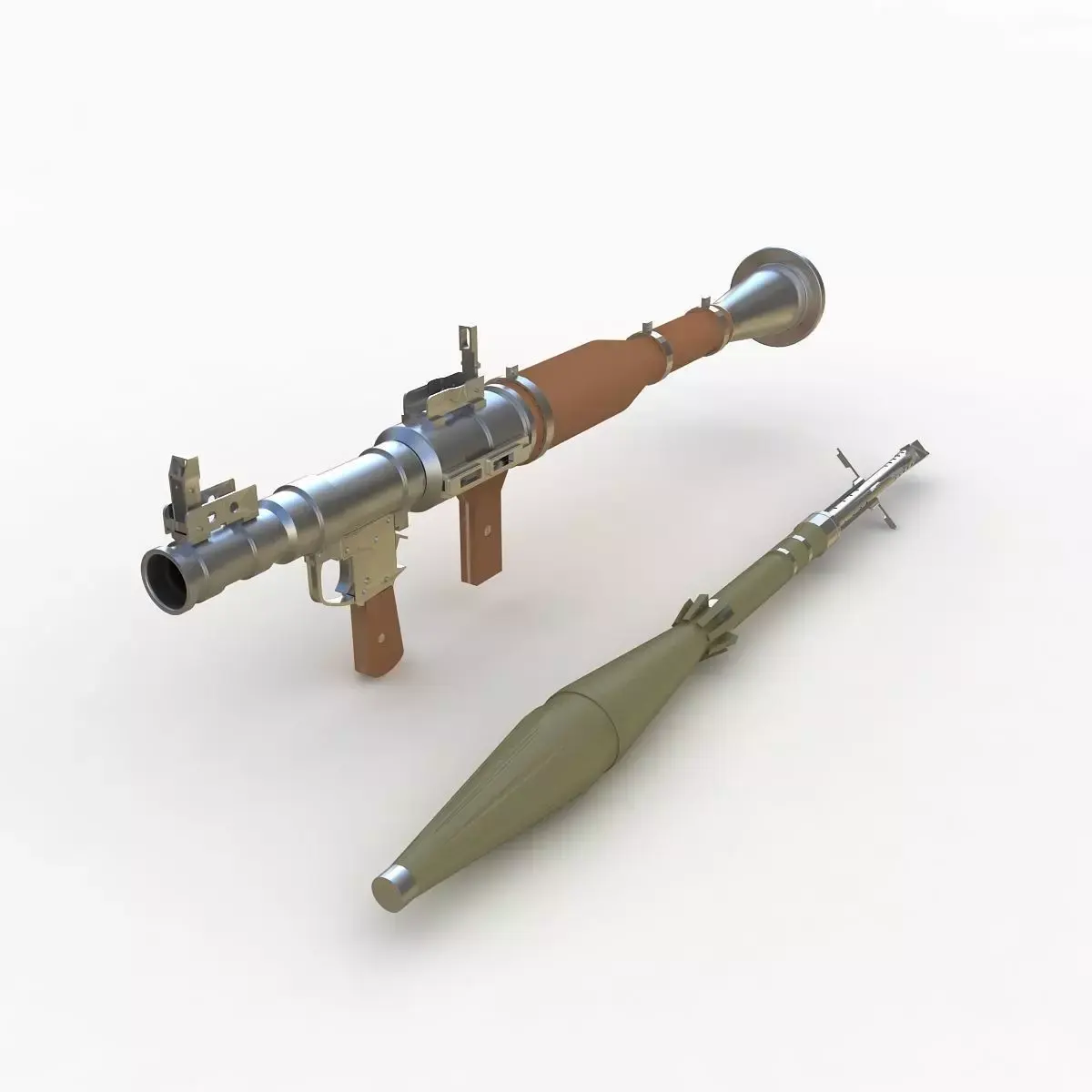 RPG-7 Rocket LAuncher 3D model buy