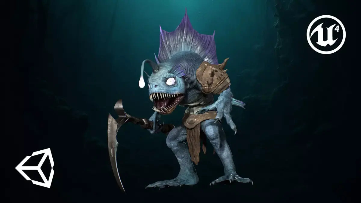 Murloc 2 Low-poly 3D model