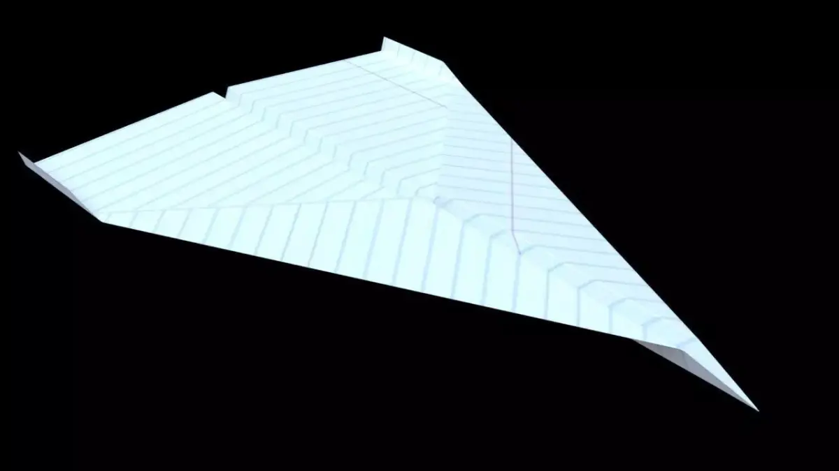 Paper plane Free low-poly 3D model