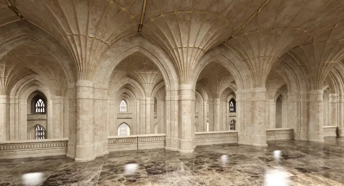 3D Classical Historic Interior 322 3D model