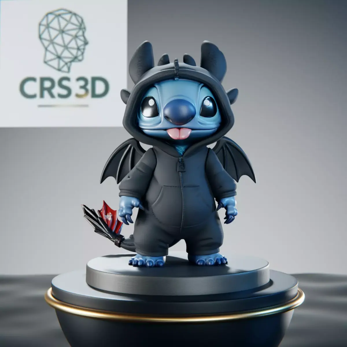 Stitch Night Fury Cosplay Crossover Collectible 3D print model